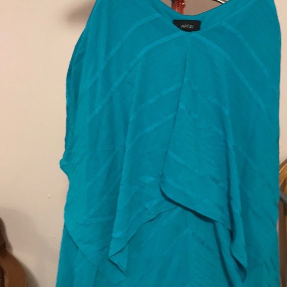 Blue Spaghetti strap kerchief cut dress - Picture 5 of 6